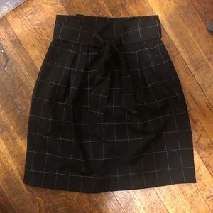 [H&M] Plaid Tie Waist Skirt Knee Length Never Worn